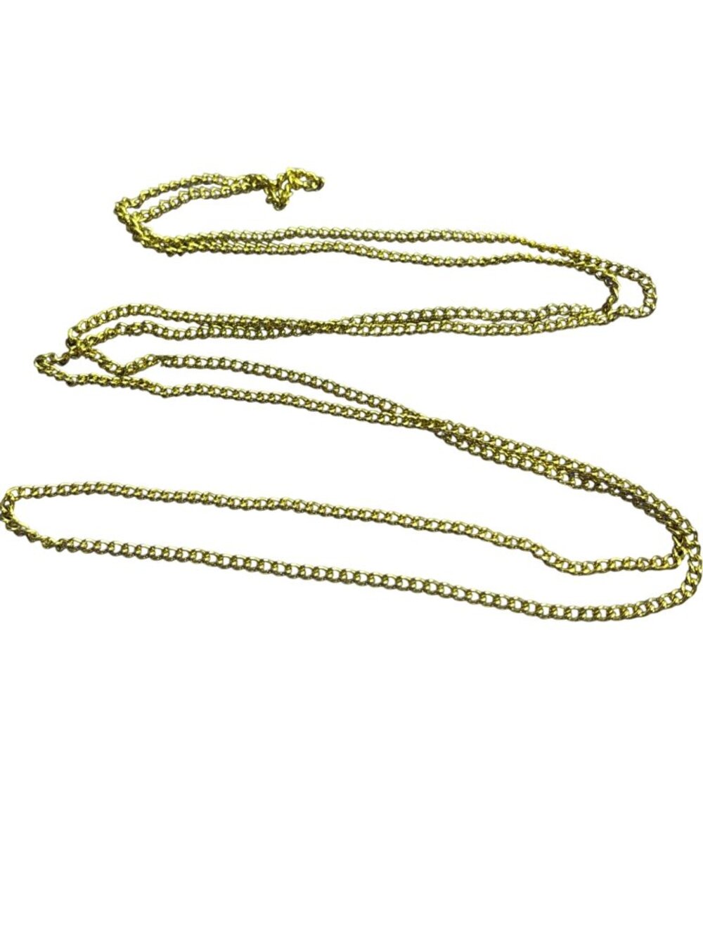 Vintage Goldtone Chain Necklace No Clasp 54 inches Long